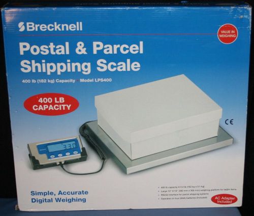 Brecknell postal &amp; parcel shipping scale 400lb capacity model lps400 new nib for sale