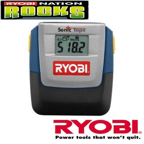 Ryobi 30 Foot Sonic Distance Measure With Laser Pointer ZRE49ST01