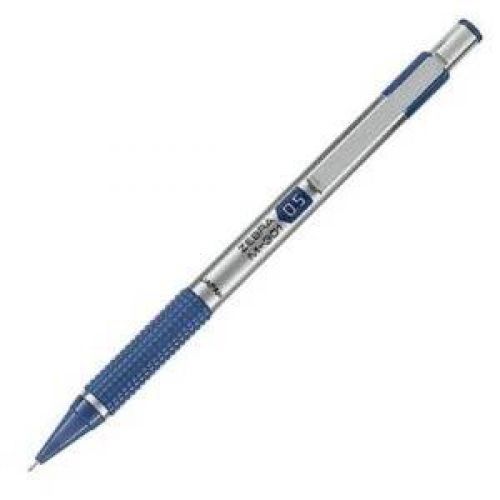 Zebra Pen Zebra M-301 Stainless Steel Mechanical Pencil, 0.5mm, Blue Barrel,