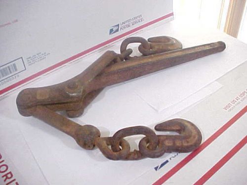 Vtg Dixie Lever Type Load Chain Binder 1/4&#034; - 3/8&#034;  Proof Tested 19000 LBS USA