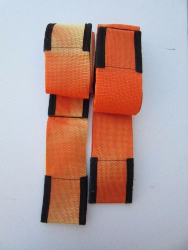 2 Above All Forearm Forklift Lifting and Moving Straps, Orange