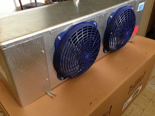New Bohn Air Defrost 2 Fan Walk In Cooler Evaporator 12,000 Btu&#039;s ECM 115V R22
