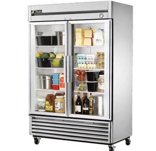 True t-49fg stainless reach-in glass swing door -10f freezer free shipping!!!!! for sale
