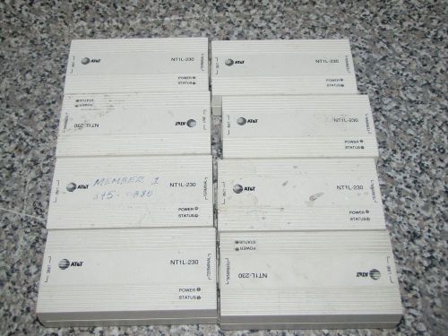 AT&amp;T NT1L-230 NETWORK TERMINATION  UNITS- LOT OF 8