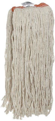 Rubbermaid Commercial FGF21600WH00 8-Ply Cotton Cut-End Wet Mop Head, 1-inch