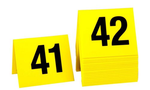Crime scene markers, 41-60, yellow plastic- tent style, free shipping for sale
