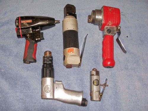 Lot Of 5 Heavy Duty Air Tools Air Punch/Flange Tool Impacts And More Lot #3