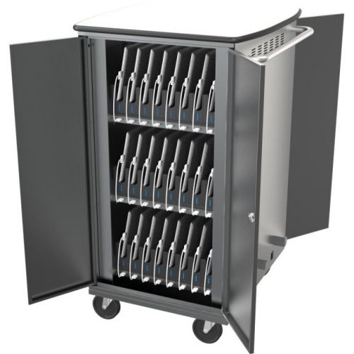 Balt iTeach High Capacity Charge Cart - 48 Capacity - 3&#034; Caster Size - Steel, Me