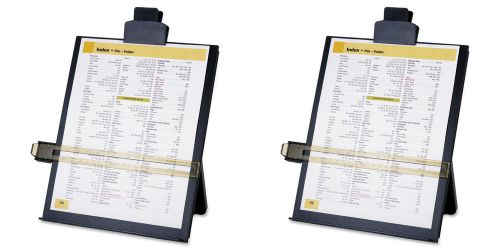 Sparco Easel Document Holders Adjustable 10-38x2-14x12-12&#034; Black 2 Packs