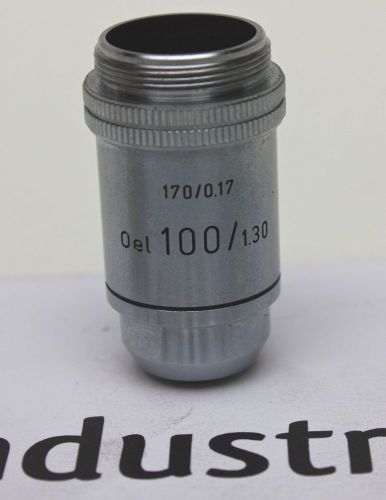 Leitz Wetzlar Microscope Optic Objective OEL 100/1.30 100x 170/0.17 Germany