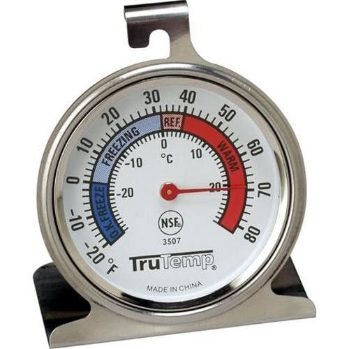 Taylor NSF TruTemp Series Freezer-Refrigerator Thermometer, Large Dial  # 3507