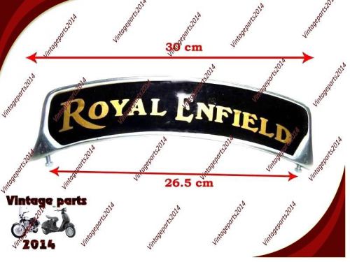 ROYAL ENFIELD CUSTOMIZED HI QUALITY FRONT MUDGUARD ALLOY BRAND NEW NUMBER PLATE