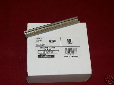 NEW 1/4&#034; 10,000 Stainless Steel Staples #8, #80 Series