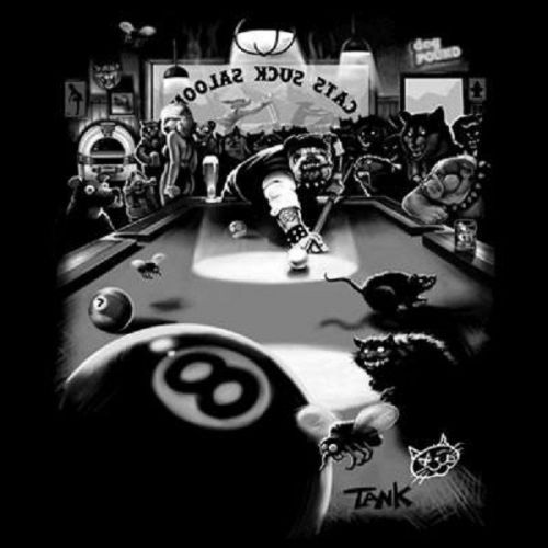 Cats Suck Saloon Motorcycle Biker HEAT PRESS TRANSFER for T Shirt Sweatshirt 41o
