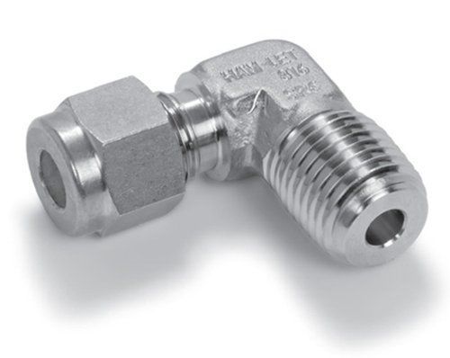 Ham-Let Stainless Steel 316 Let-Lok Compression Fitting, 90 Degree Elbow, 1/8&#034;