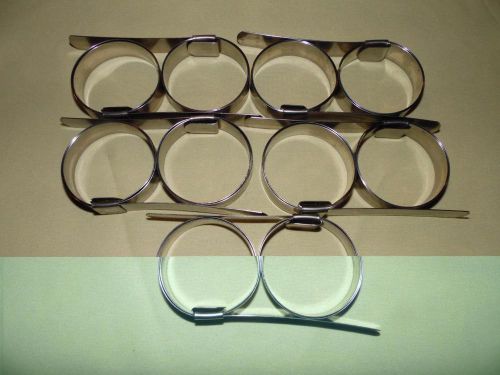 STAINLESS STEEL 2&#034; PUNCH-LOK CLAMP LOT OF TEN FREE SHIPPING