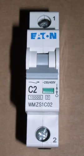 Eaton, 2a, wmzs1c02, 1 pole circuit breakers for sale