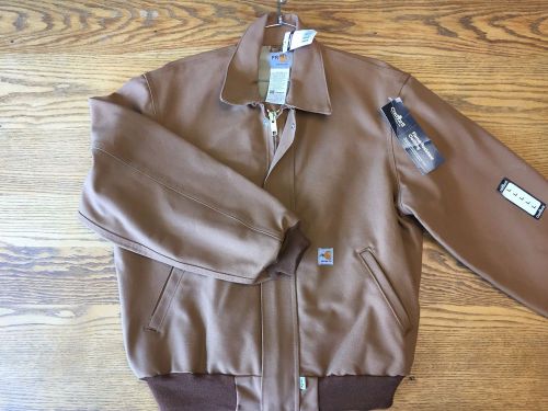 Carhartt frj198 men’s flame-resistant all-season bomber jacket large brown for sale
