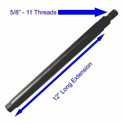 12” Core Drill Bit Extension 5/8” - 11 Male to 5/8” - 11 Female