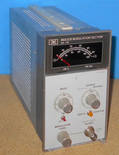 Hewlett packard hp 86632b modulation section plug in am-fm 400 hz and 1 khz for sale