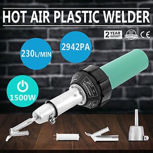 1500W Hot Air Plastic welding Gun welder Kit with PE PVC Heater Heat Gun
