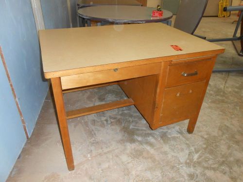 Vintage solid wooden desk ** school house chic for sale