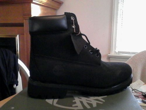 Timberland boots size 9 black suede