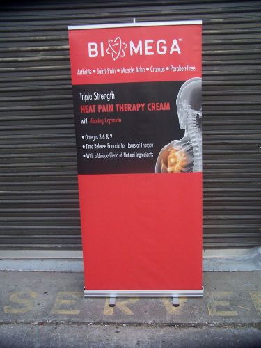 36&#034; x 72&#034; Retractable Banner Stand Wholesale RollUp Trade Show Display With Case