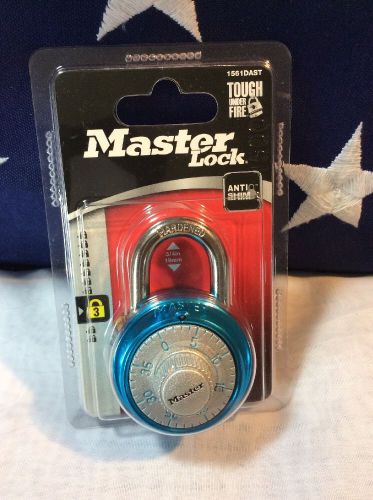 BRAND NEW Master Lock Combination Lock, Teal and Silver, 1561DAST