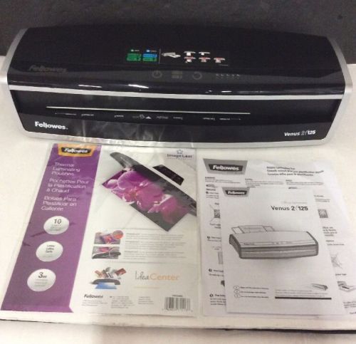 Fellowes Venus2 125 Pouch Laminator 5734801 With Starter Pouches