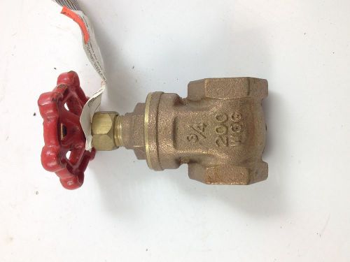 B &amp; K Threaded gate valve ~ 200 WOG 3/4