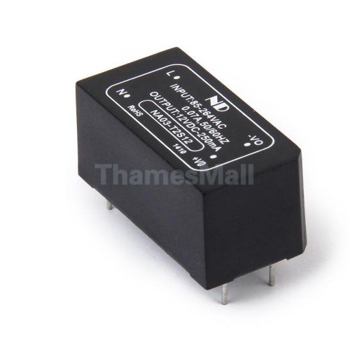 Isolated Power Module AC/DC-DC Converter 85-264V AC or 100-370V DC to 12V DC