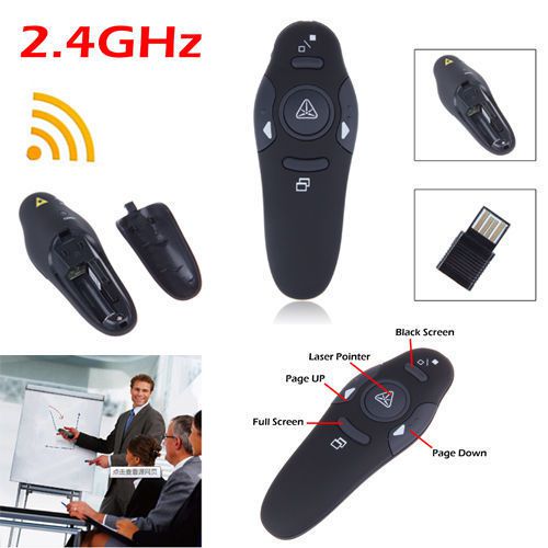 Targus Wireless Pointer Pen USB Remote Control Presentation Laser 2.4GHz 30ft