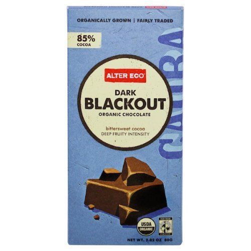 Alter Eco Organic Blackout Dark Chocolate, 2.8 Ounce -- 12 per case.