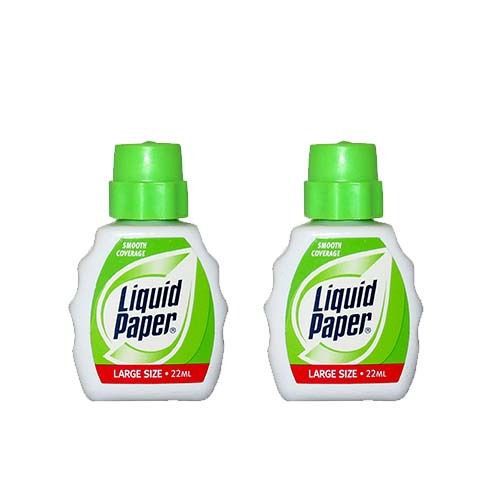2 Pk - Liquid Paper Smooth Coverage Large Size 22 Ml