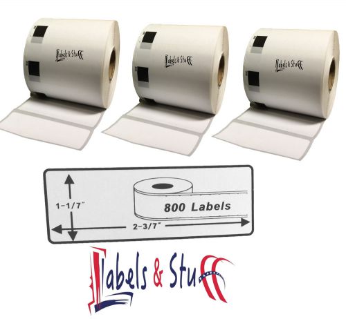 3 Rolls DK 1209 Brother-Compatible Small Address Labels BPA FREE DK-1209