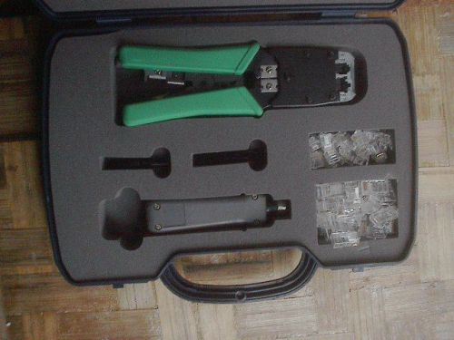 NULINE DATA COMM, 7Pc Tool Kit, Crimping Tool, Punch Down, Plugs HT-2500A /HM3/