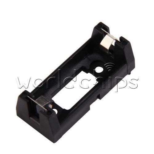 5pcs cr123a lithium battery holder box clip case w/ pcb solder mounting lead for sale