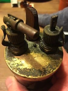 Antique American Lavigne Brass Glass Drip Oiler Hit Miss Engine Lubricator