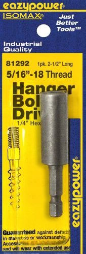 Eazypower 81292 5/16&#034; -18 Thread Hanger Bolt Driver (1 Pack) 1 Pack