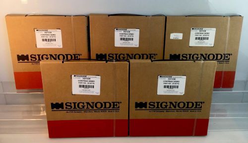 Lot of 5 Boxes Signode Black Plastic Strapping 7/16&#034; 200ft HD723B Part #2X1677G