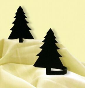 Village Wrought Iron CUR-TB-42 Pine Tree Tie Backs. Shipping Included
