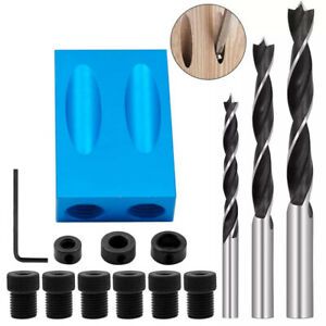 Kit Woodwork Guides tools Pocket Hole Screw Jig Joint Angle Locator Tool