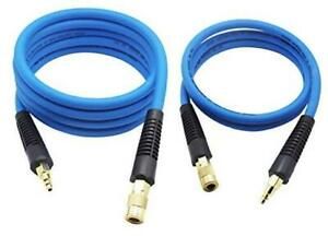 Hybrid Lead-in Air Hose 3/8&#034; x 10&#039; and 3/8&#034; x 6&#039; Kit 300 PSI Heavy Duty,