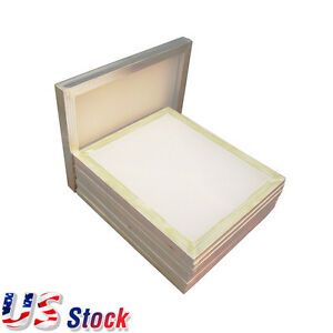 US Stock 6pcs 20x24 inch Aluminum Screen with 110 White Mesh Screen Printing