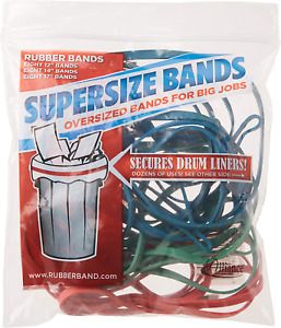 Alliance Rubber 08997 SuperSize Bands, Assorted Large Heavy Duty Latex Rubber -