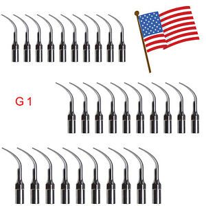 30PCS USA Dental Ultrasonic Piezo Perio Scaler Tips Fit For EMS Handpiece G1