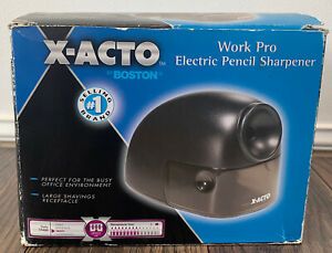 X-CTO BLACK WORK PRO ELECTRICQ PENCIL SHARPENER NEW IN A BOX
