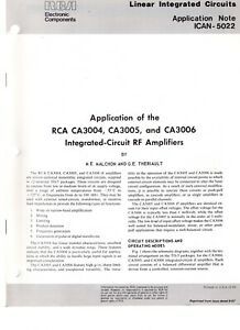 RCA Linear Integrated Circuits Application Note ICAN-5022