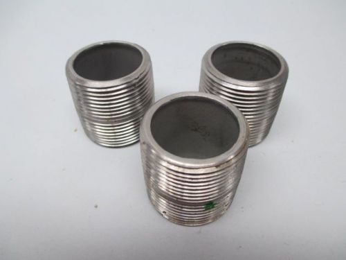 Lot 3 new conduit pipe nipple 1-5/8inx1-1/4in npt d257058 for sale
